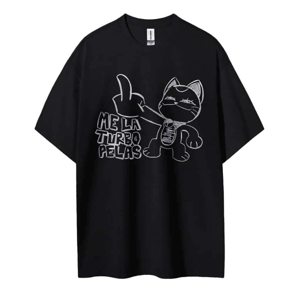 Anime Merchandise Store Japan - Dandadan T-Shirt Anime chat doigt du
