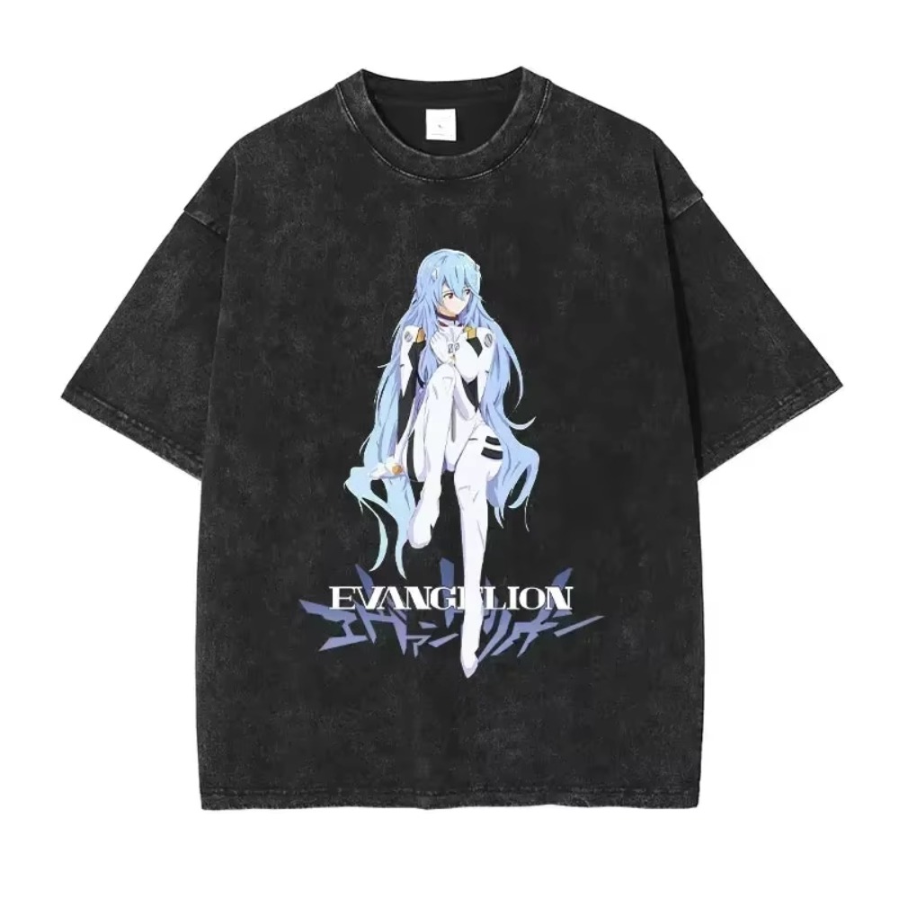 Anime Merchandise Store Japan - Surdimensionné hommes t-shirts vêtements EVA Anime