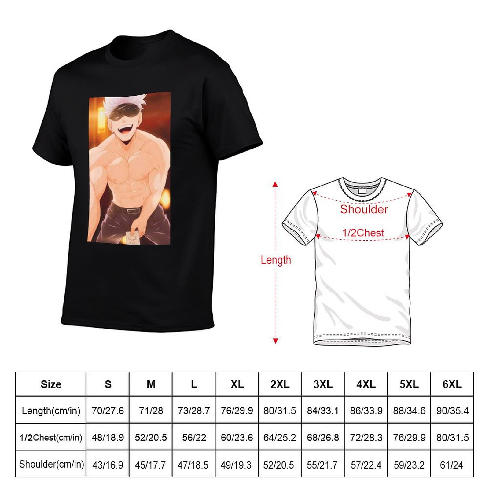T-shirt Gojo Satoru Merchandis - Anime Merchandise T Shirt avis et prix
