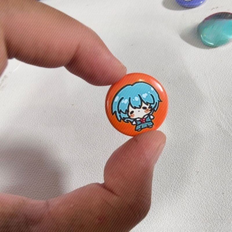 5 badges/pins décoratifs minia - Evangelion Anime Merchandise avis et prix